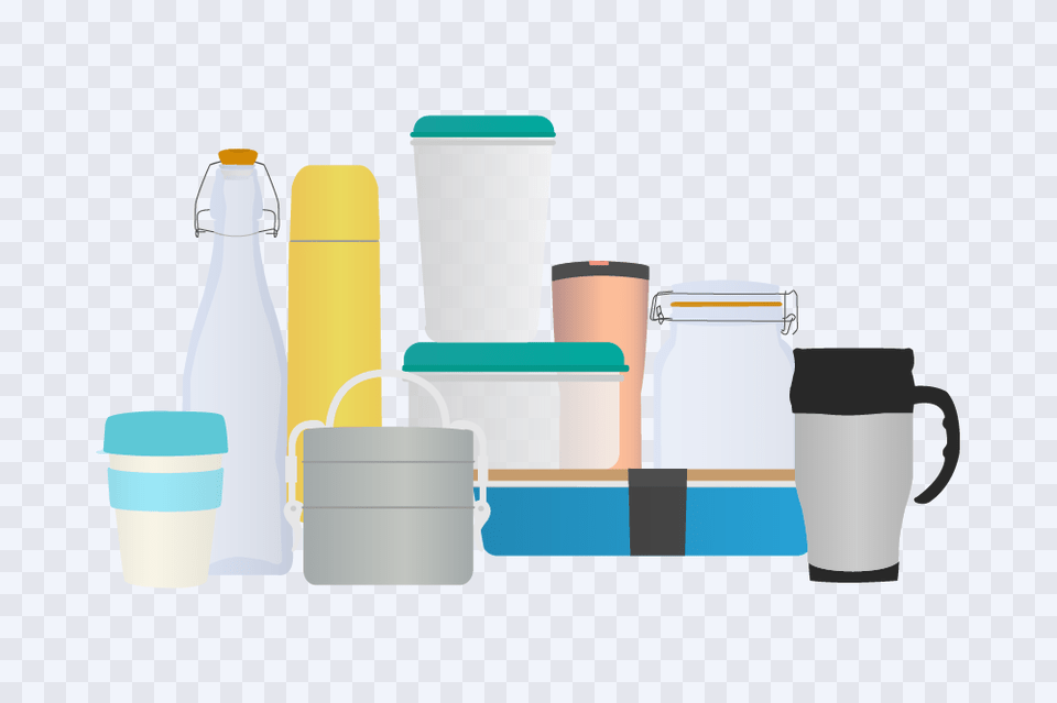 Where To Find Zero Waste Plastic Essentials Online, Cup, Bottle, Shaker, Dairy Free Transparent Png