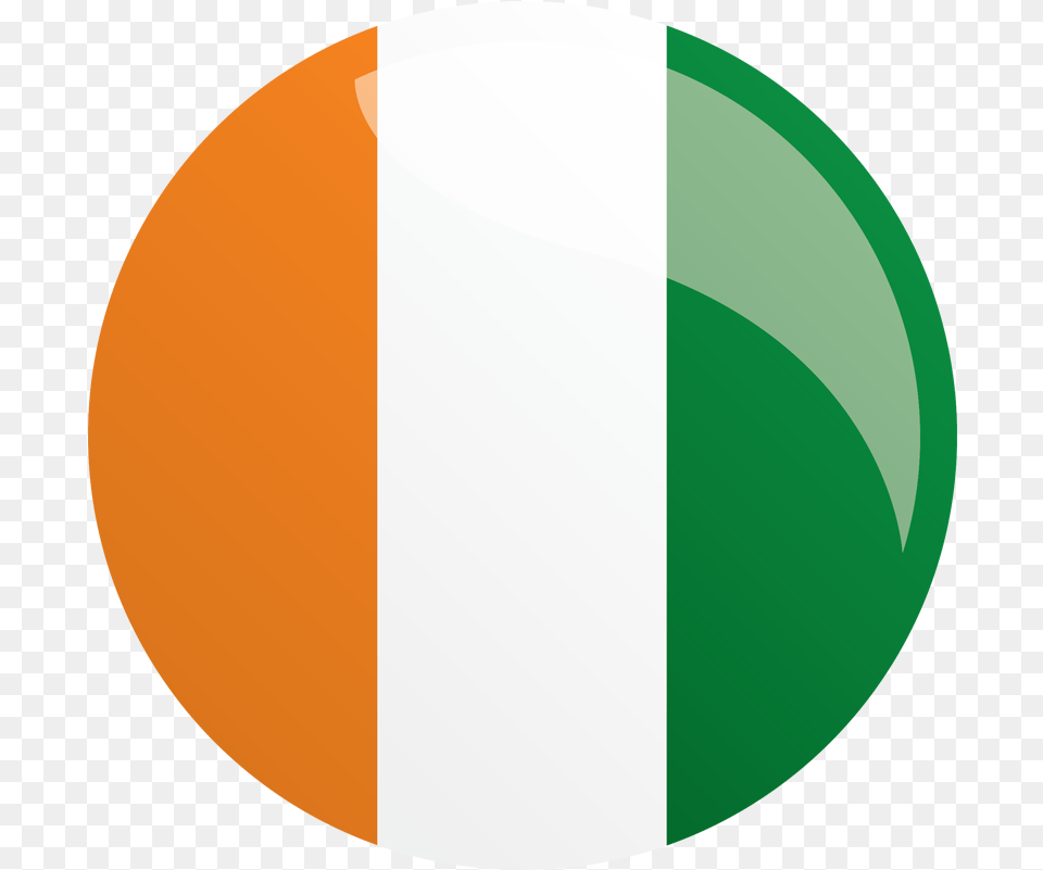 Where We Work Ivory Coast Flag Round, Sphere, Logo, Disk Free Transparent Png