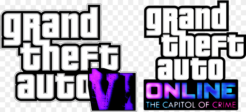 Where Will Gta 6 Take Place Concept Cities And Logos For Gta Vi Logo Concept, Purple, Qr Code, Text, Scoreboard Png Image