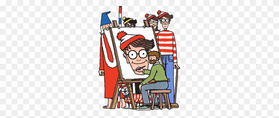 Wheres Wally Book, Canvas, Person, Baby, Art Png