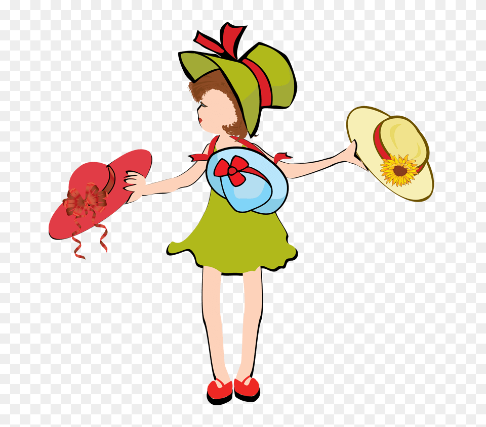 Which Cliparts, Clothing, Hat, Child, Female Free Transparent Png