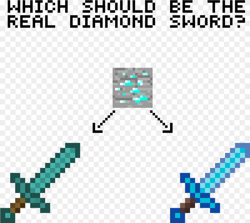 Which Should Be The Real Diamond Sword Minecraft Diamond Sword, Weapon Png Image