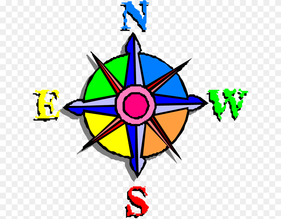 Which Way Do I Go Colorful Compass Clipart, Person Png