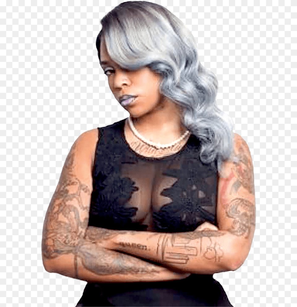 While Currently In The Middle Of A 10 City All Black Black Tattoo Artist, Woman, Adult, Skin, Person Png Image