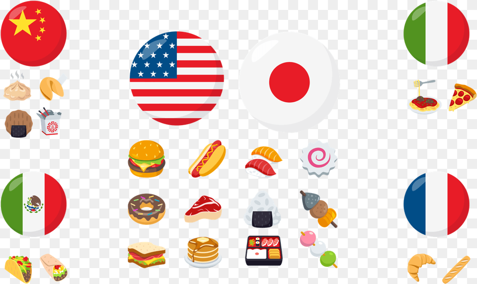 While Some Food Emojis Overlap For Different Cultures, Burger, Sweets, American Football, American Football (ball) Free Transparent Png
