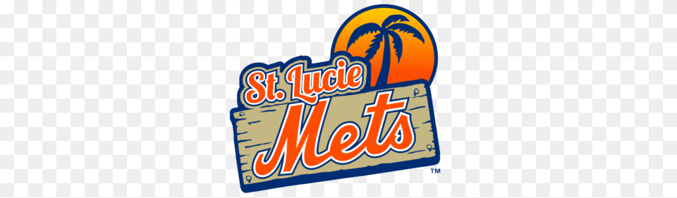 While The Logo Of The St Lucie Mets Baseball Logos, Can, Tin Png Image