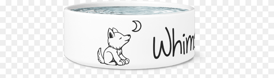 Whimsical Wolf Dog Bowl Bangle, Art, Pottery, Porcelain, Tub Free Transparent Png