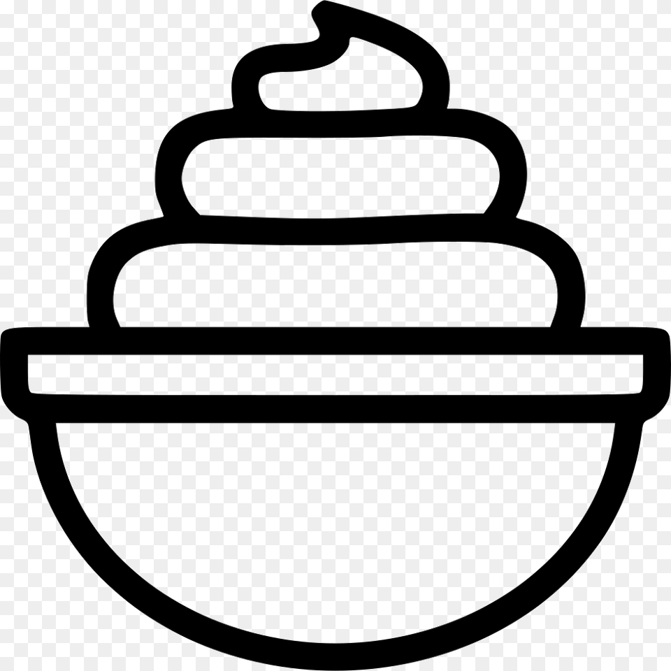 Whip Cream Icon Stencil, Jar, Accessories, Bag Free Png Download
