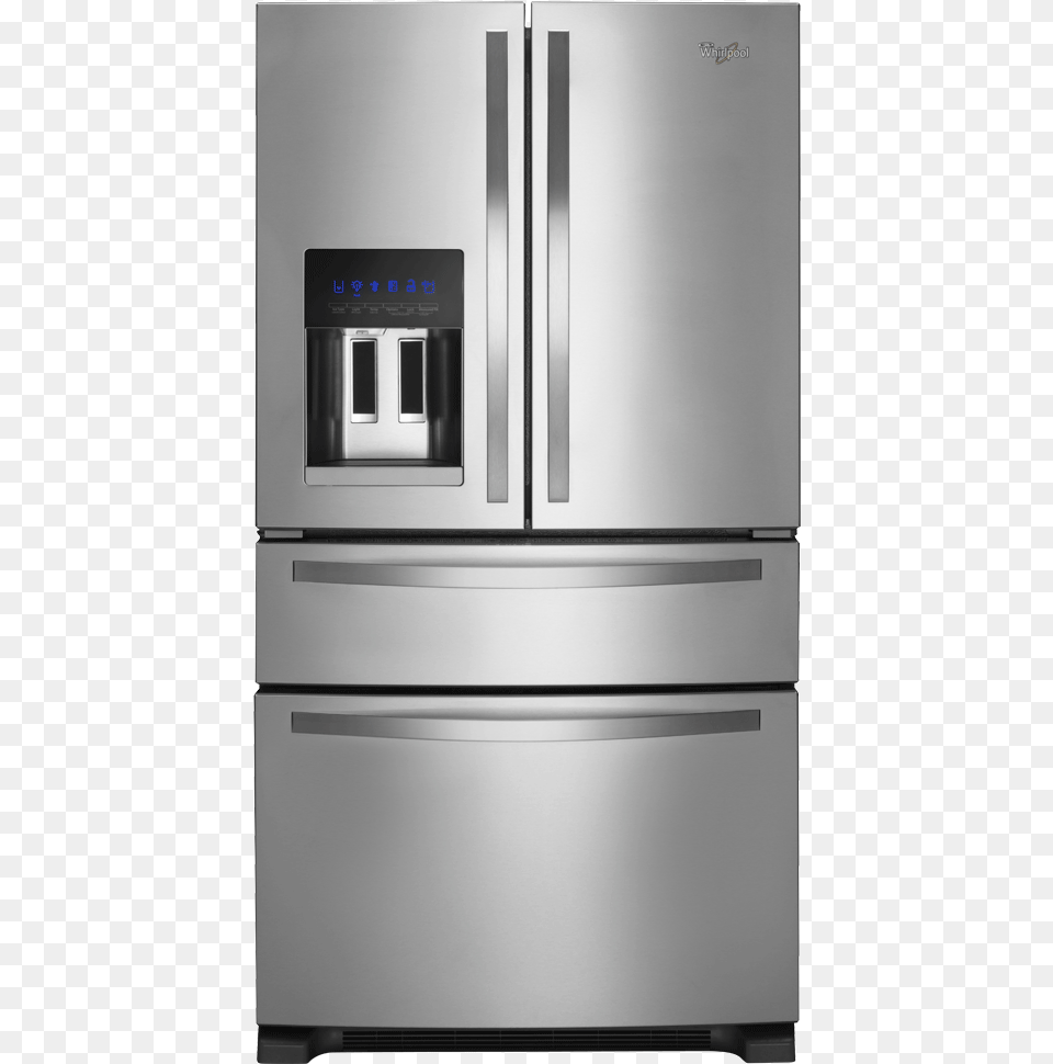 Whirlpool 4 Door Refrigerator, Appliance, Device, Electrical Device Png