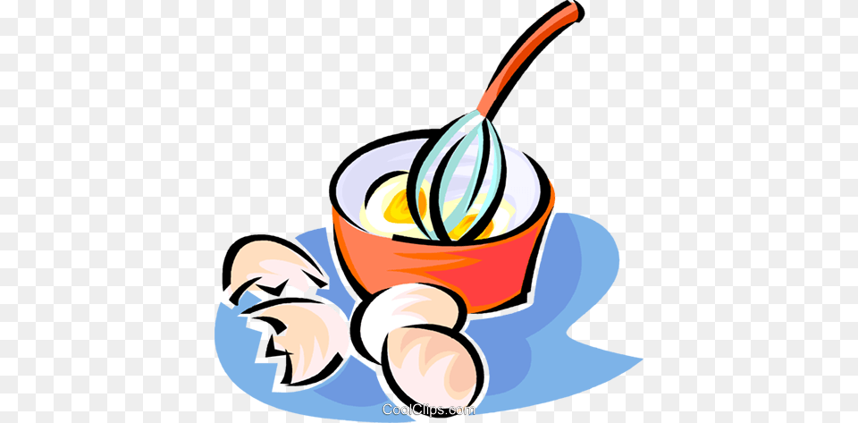 Whisk Beating Eggs In A Bowl Royalty Vector Clip Art, Cream, Ice Cream, Food, Dessert Free Png