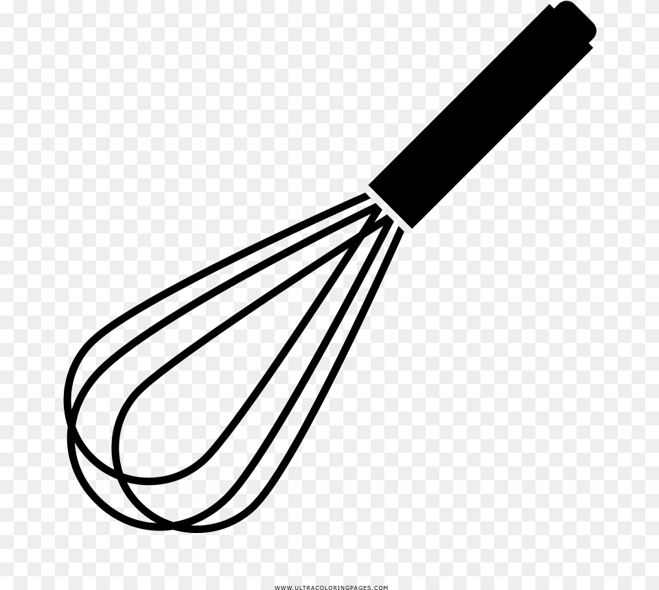 Whisk Drawing Kitchen Utensil Tool Whisk Clipart Transparent, Gray Free Png Download