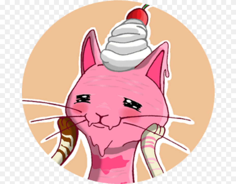 Whiskers Cat Line Art Dog Whipped Cream Cat Yawns Ice Cream, Dessert, Food, Ice Cream, Baby Free Transparent Png