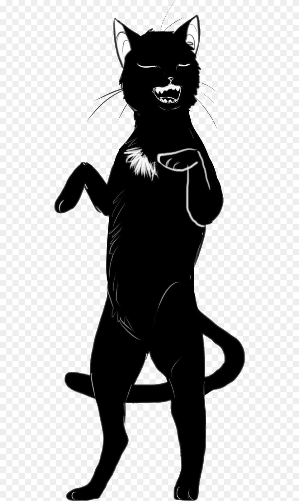 Whiskers Domestic Short Haired Cat Silhouette Clip Illustration, Person, Animal, Mammal, Pet Free Png Download