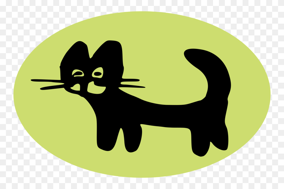 Whiskers Kitten Black Cat Domestic Short Haired Cat Logo, Symbol, Stencil, Animal Free Png