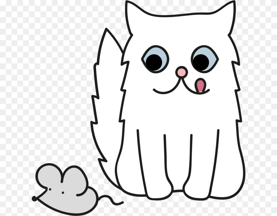 Whiskers Line Art Cat Thumbnail Cartoon, Animal, Bear, Mammal, Wildlife Free Png Download