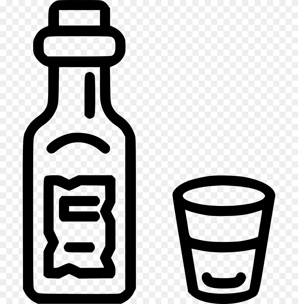 Whiskey Bottle Icon, Ammunition, Grenade, Weapon, Stencil Free Transparent Png