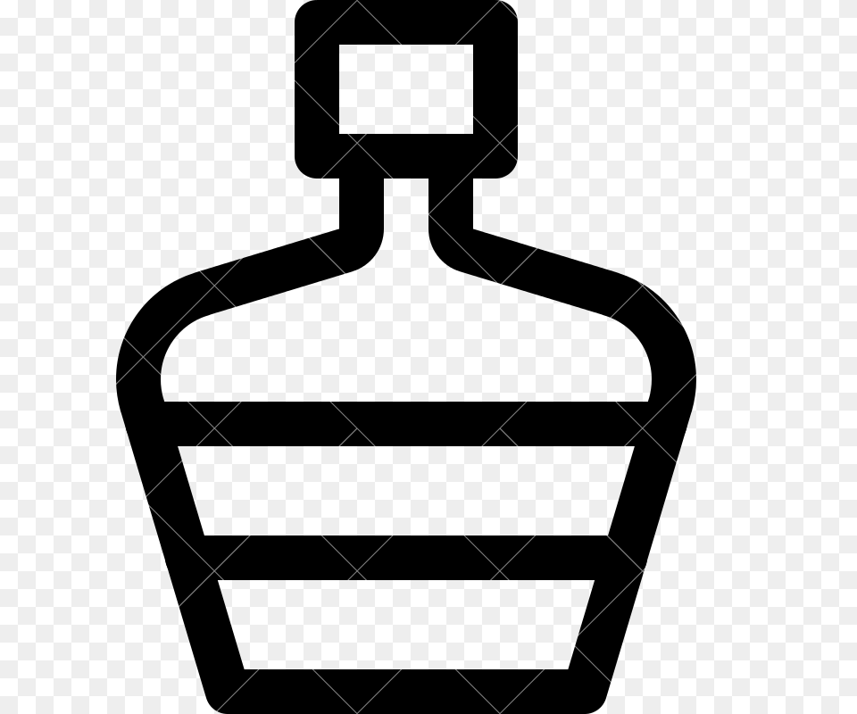 Whiskey Bottle Vector Illustration, Text Png Image