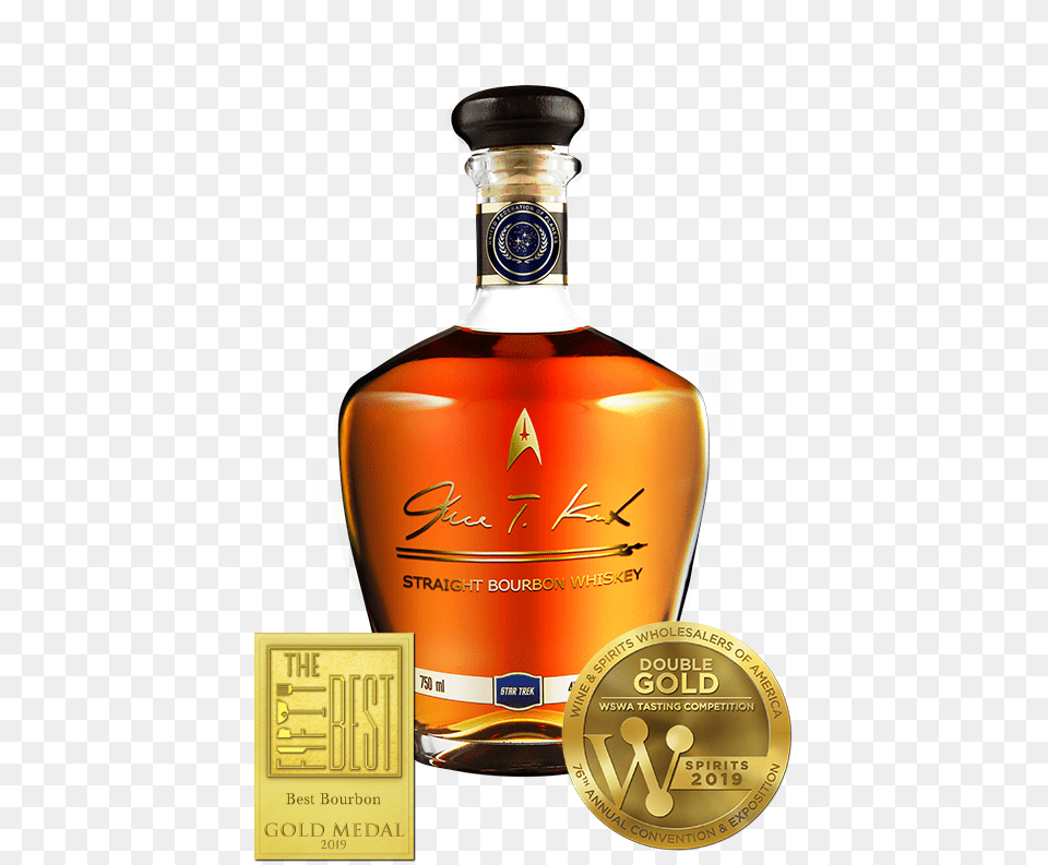 Whiskey James T Kirk Bourbon Price, Alcohol, Beverage, Liquor, Bottle Png Image