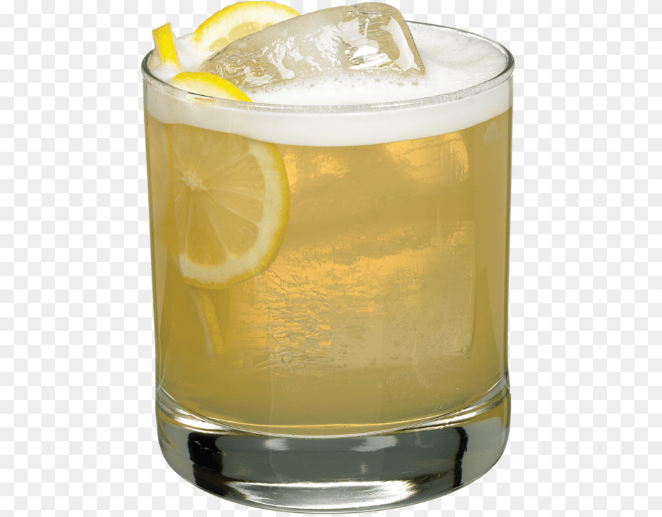 Whiskey Sour On The Rocks, Beverage, Lemonade, Glass, Alcohol Free Png Download