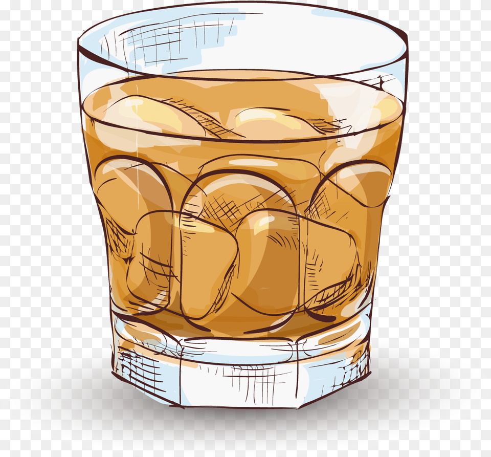 Whiskey Vector Old Fashioned Glass Cocktail Amaretto Whisky, Alcohol, Beer, Beverage, Cup Png