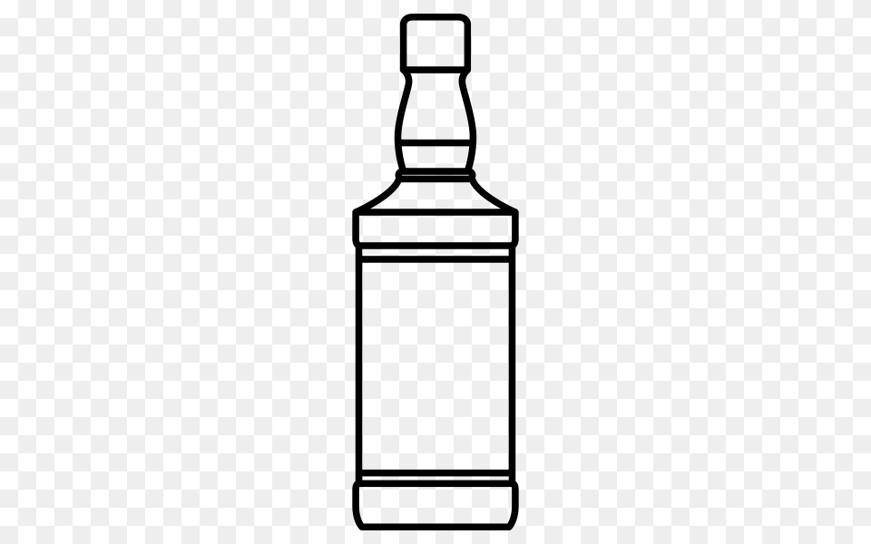 Whisky Bottle Rubber Stamp Stampmore, Gray Free Transparent Png