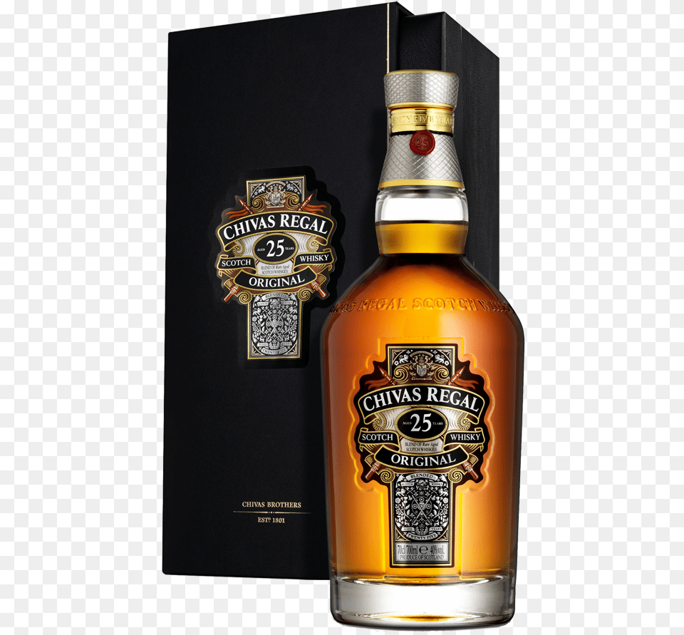 Whisky Chivas Regal Chivas Regal 25 Year Old Blended Scotch Whisky, Alcohol, Beverage, Liquor, Beer Free Png