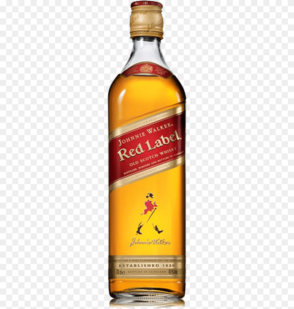 Whisky Johnnie Walker Red Label Sem Estojo Johnnie Walker Red Label, Alcohol, Beverage, Liquor, Food Png Image