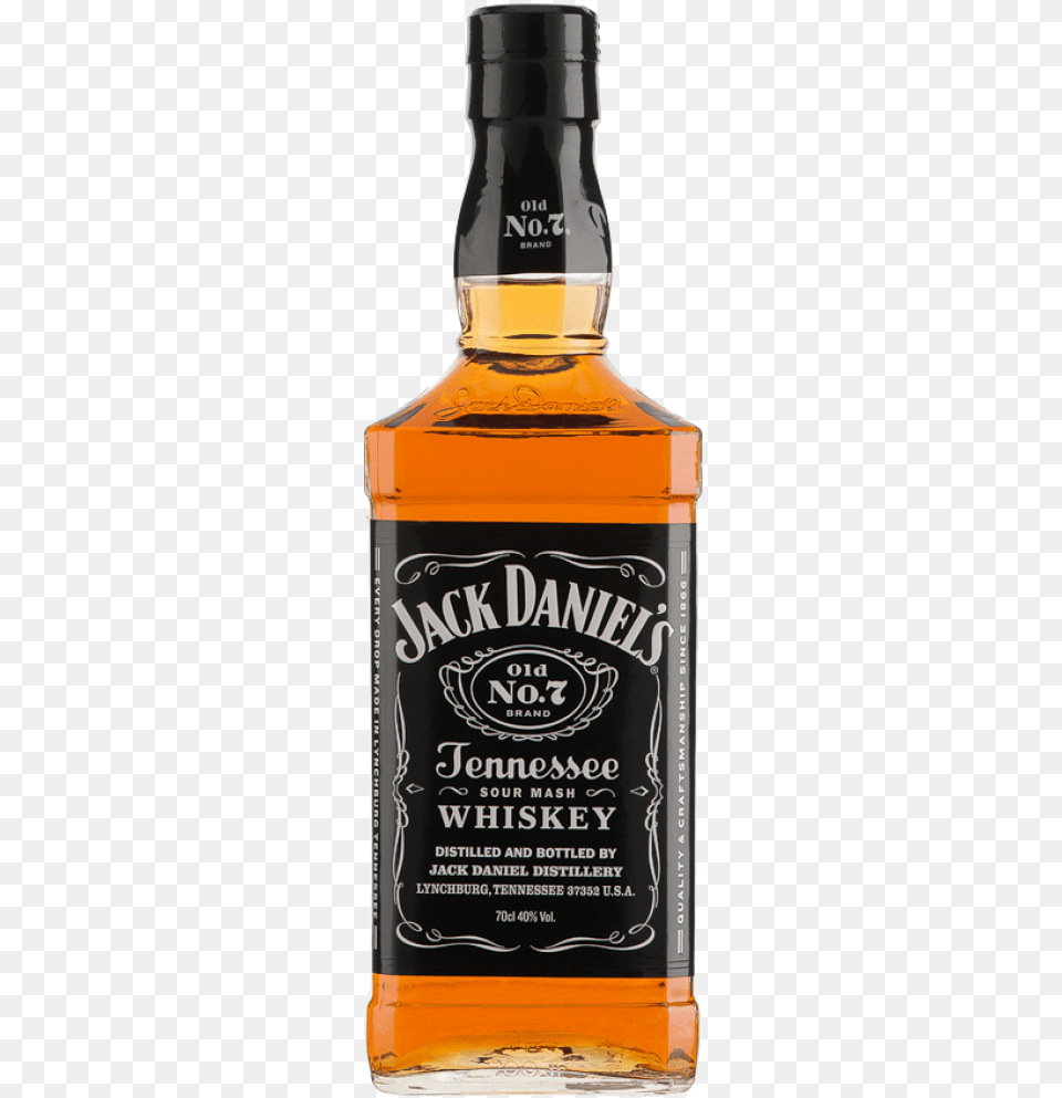 Whisky Whiskey Jack Daniels 70 Cl, Alcohol, Beverage, Liquor, Bottle Png Image