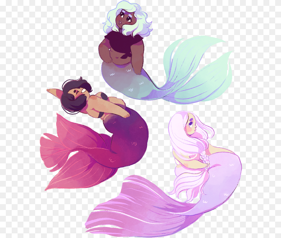 Whispers Chubby Mermaids, Purple, Adult, Publication, Person Free Png