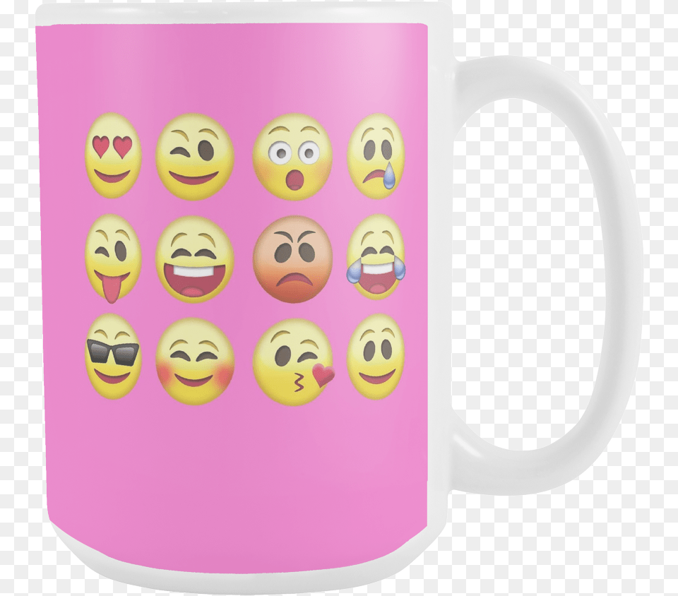 White 15oz Mug 12 Set Emoji Mug Mug, Cup, Beverage, Coffee, Coffee Cup Png
