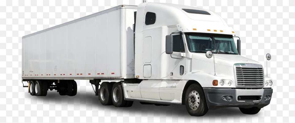 White 18 Wheeler Truck Image With No, Trailer Truck, Transportation, Vehicle, Moving Van Free Png Download