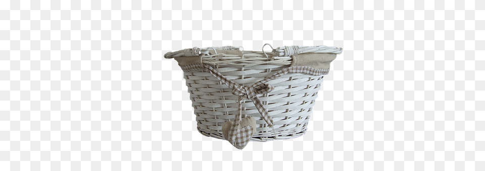 White Basket, Woven Png