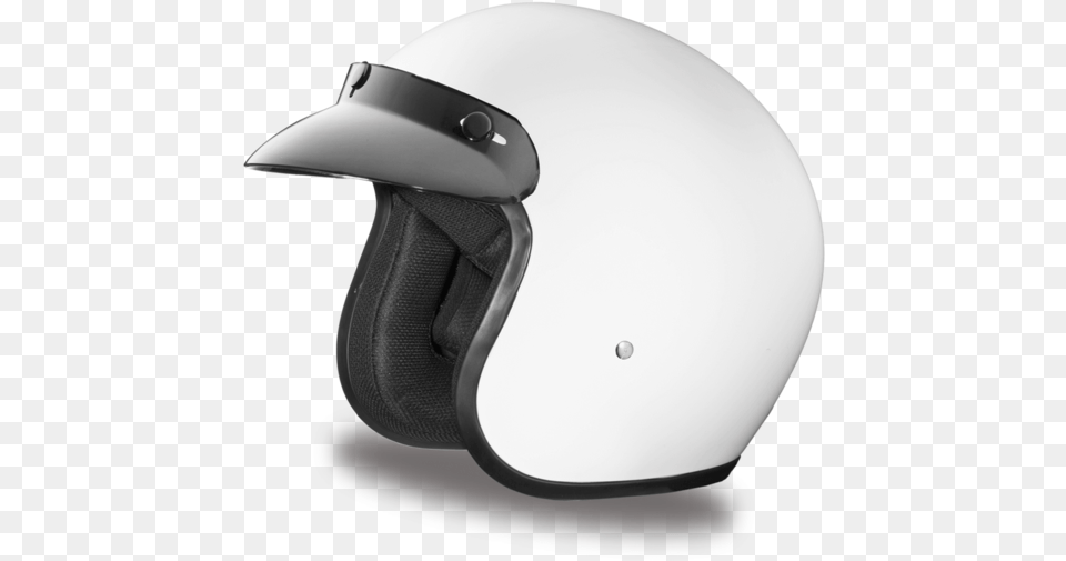 White 3 4 Motorcycle Helmet, Crash Helmet Png