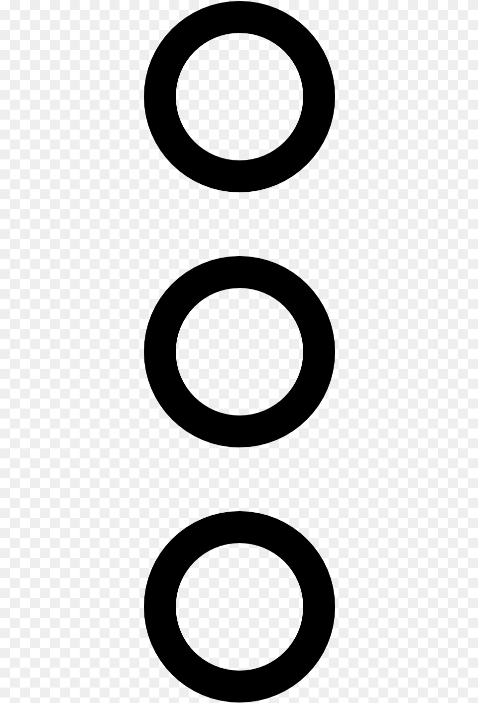 White 3 Dot Icon, Gray Png Image