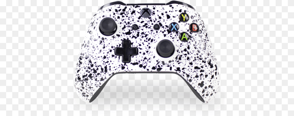White 3d Splatter Custom Xbox Controller White, Electronics, Appliance, Blow Dryer, Device Free Png
