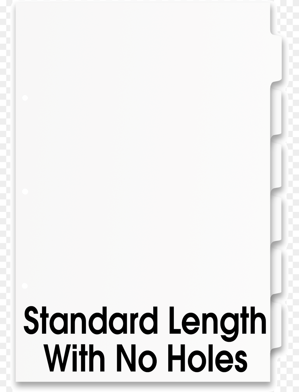 White 6 Tabbed Dividers With No Holes Iso International Organization For Standardization, Page, Text Free Transparent Png