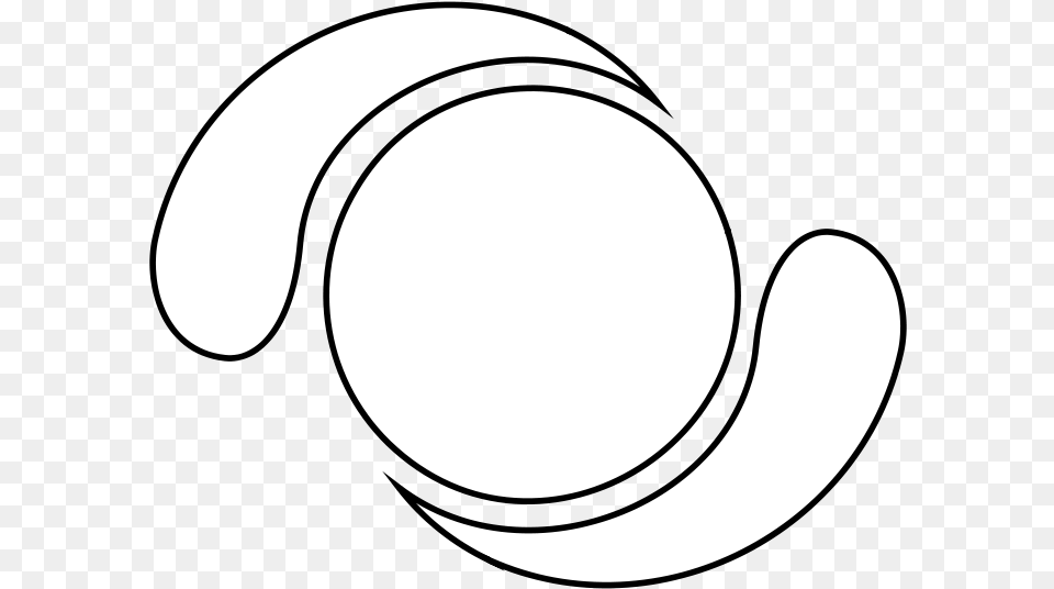 White Abstract Shape Cool Circle Shape, Stencil, Astronomy, Moon, Nature Free Transparent Png