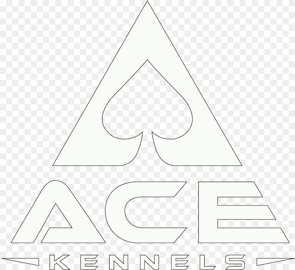 White Acek Logo Large Reactor, Triangle, Mailbox, Stencil Free Png