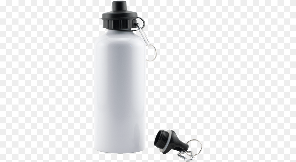 White Aluminum Water Bottle White Sublimation Water Bottle, Water Bottle, Shaker Png Image