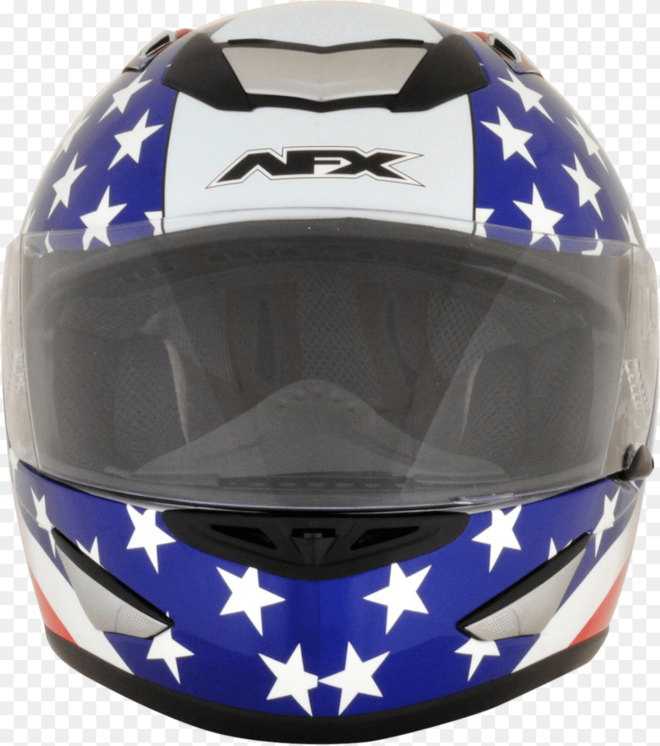 White American Flag Afx Unisex White Motorcycle Motorcycle Helmet, Crash Helmet Free Transparent Png
