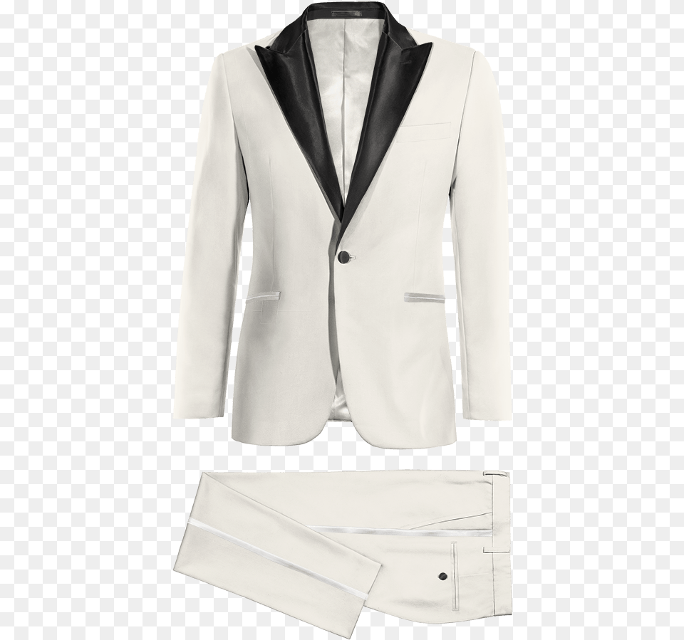 White Amp Black Peak Lapel Tuxedo Kevin Hart White Suit, Blazer, Clothing, Coat, Formal Wear Free Png Download