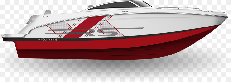 White Amp Crimson Red Boat, Transportation, Vehicle, Yacht, Sailboat Png Image