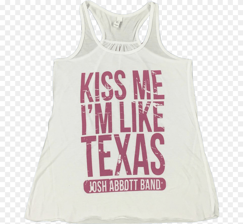White Amp Orchid Kiss Me Tank Active Tank, Clothing, Tank Top, Shirt Free Png