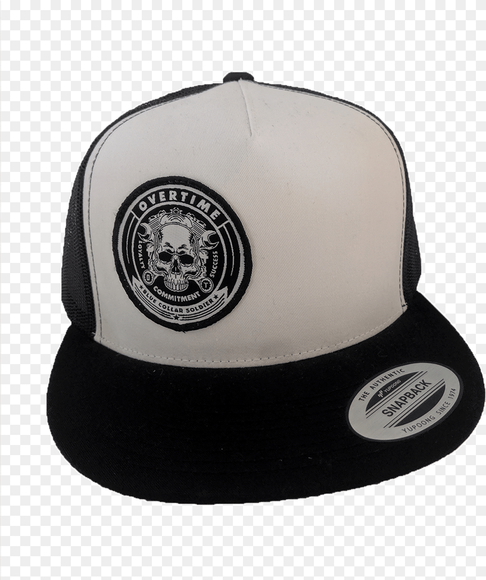 White And Black Skull Amp Motor Baseball Cap, Baseball Cap, Clothing, Hat, Hardhat Png Image