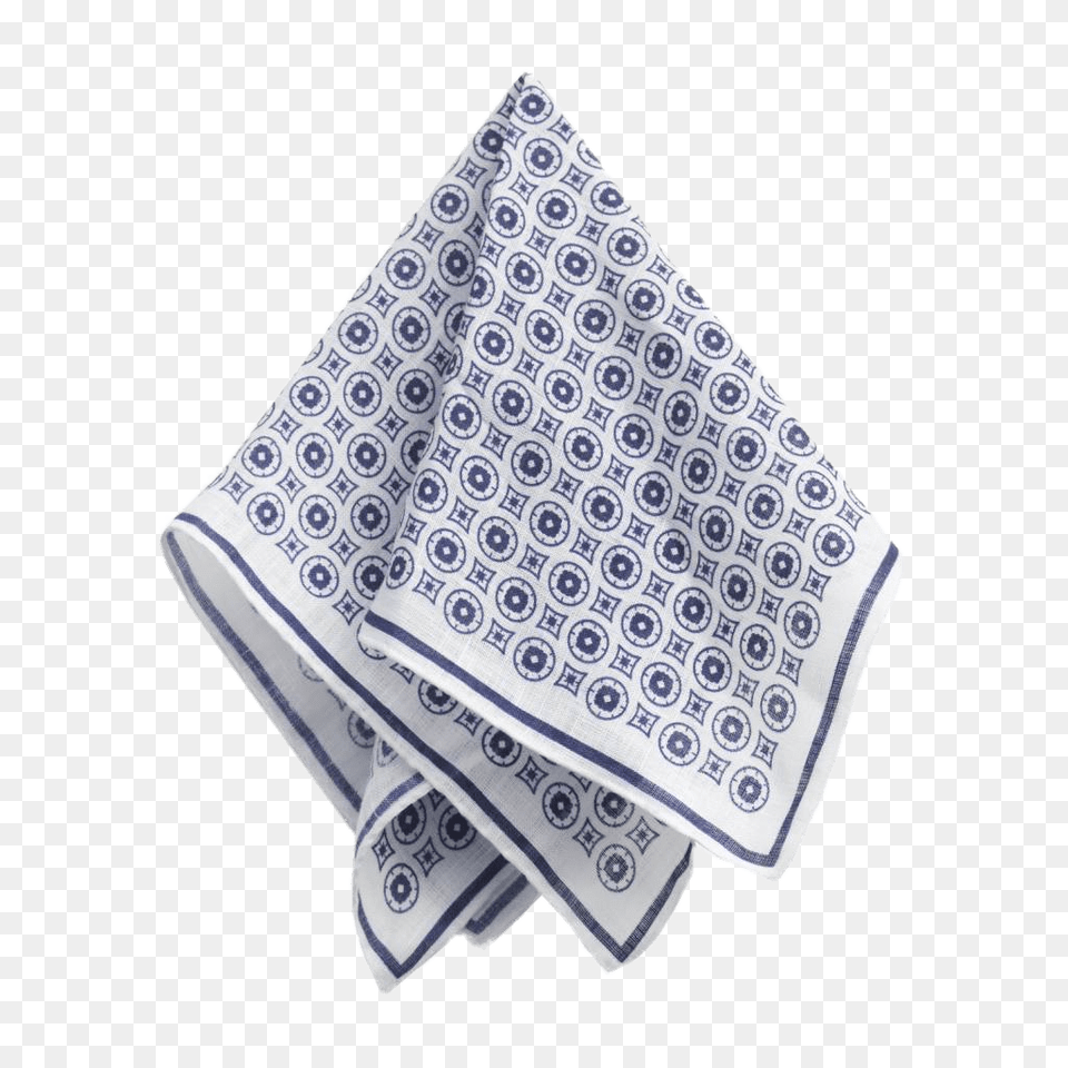 White And Blue Handkerchief Free Png Download