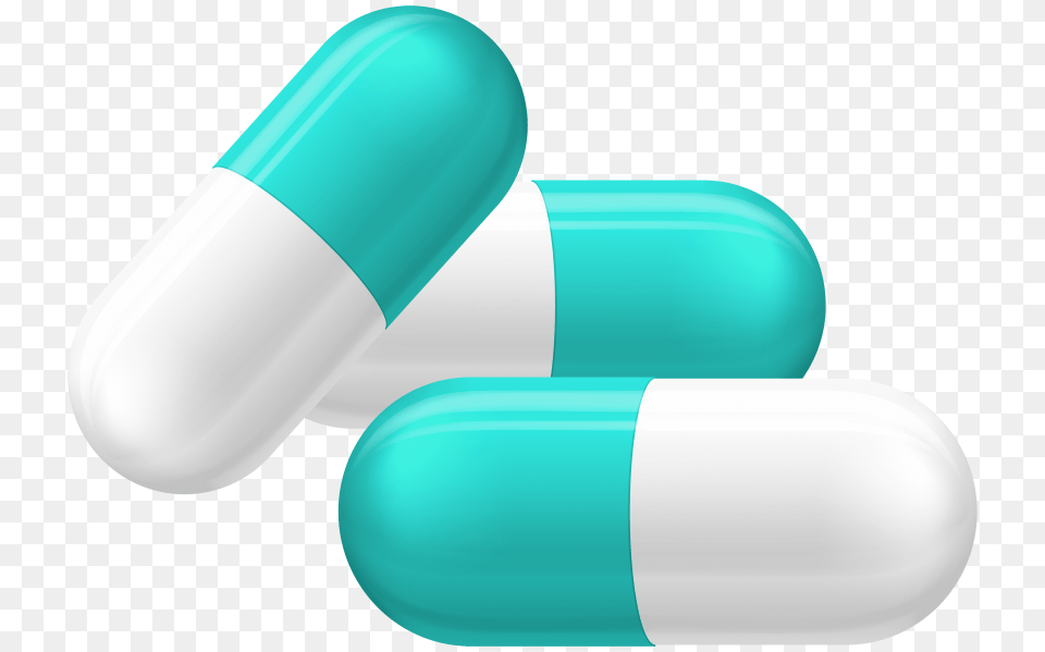 White And Blue Pill Capsules, Capsule, Medication Free Transparent Png