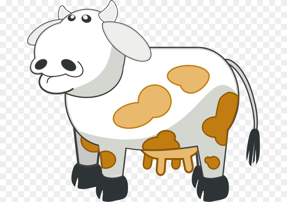 White And Brown Cow Cow Clip Art, Livestock, Animal, Cattle, Mammal Free Transparent Png
