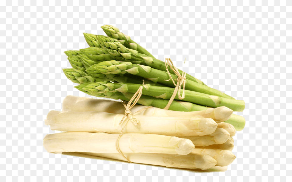 White And Green Asparagus, Food, Produce, Plant, Vegetable Png Image
