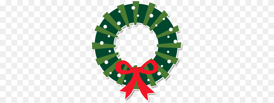 White And Red Christmas Cartoon, Wreath, Dynamite, Weapon Png Image