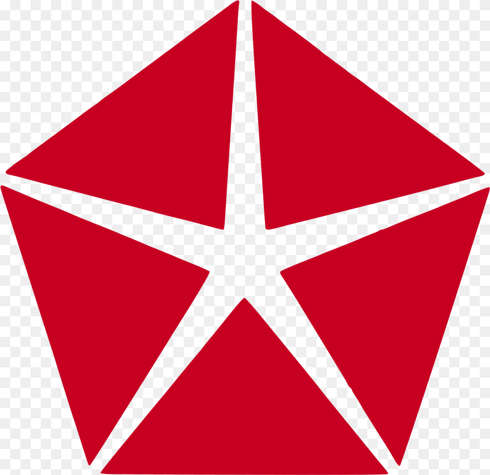 White And Red Star Logo Chrysler Logo, Symbol Png Image